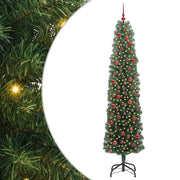 Vidaxl kunstkerstboom groen 240 cm pvc en staal en kunststof - afbeelding 2