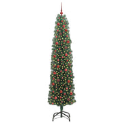 Vidaxl kunstkerstboom groen 240 cm pvc en staal en kunststof - afbeelding 3