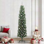 Vidaxl kunstkerstboom groen 240 cm pvc en staal en kunststof - afbeelding 1