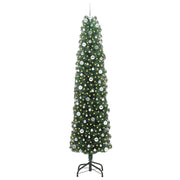 Vidaxl kunstkerstboom groen 240 cm pvc en staal en kunststof - afbeelding 3