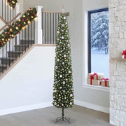 Vidaxl kunstkerstboom groen 270 cm pvc en staal en kunststof - afbeelding 1