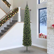 Vidaxl kunstkerstboom groen 300 cm pvc en staal en kunststof - afbeelding 1