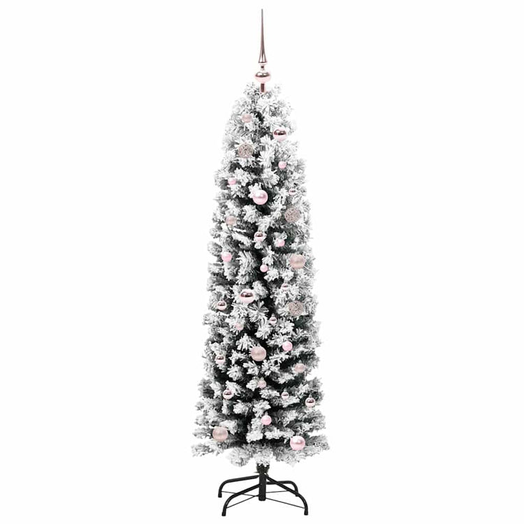 Vidaxl kunstkerstboom groen 150 cm pvc en staal en kunststof