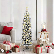 Vidaxl kunstkerstboom groen 150 cm pvc en staal en kunststof - afbeelding 1