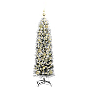 Vidaxl kunstkerstboom groen 150 cm pvc en staal en kunststof - afbeelding 3