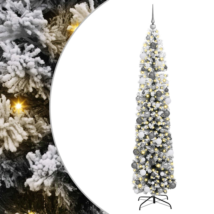 Vidaxl kunstkerstboom groen 180 cm pvc en staal en kunststof