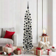 Vidaxl kunstkerstboom groen 180 cm pvc en staal en kunststof - afbeelding 1