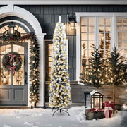 Vidaxl kunstkerstboom groen 210 cm pvc en staal en kunststof - afbeelding 1