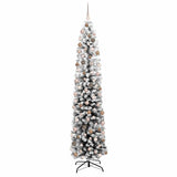 Vidaxl kunstkerstboom groen 210 cm pvc en staal en kunststof - afbeelding 3