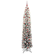 Vidaxl kunstkerstboom groen 210 cm pvc en staal en kunststof - afbeelding 2
