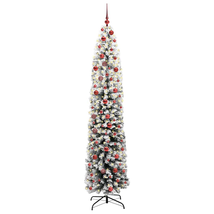 Vidaxl kunstkerstboom groen 210 cm pvc en staal en kunststof