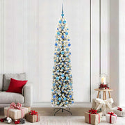 Vidaxl kunstkerstboom groen 210 cm pvc en staal en kunststof - afbeelding 1
