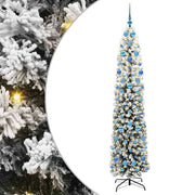 Vidaxl kunstkerstboom groen 210 cm pvc en staal en kunststof - afbeelding 2