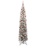 Vidaxl kunstkerstboom groen 240 cm pvc en staal en kunststof - afbeelding 3