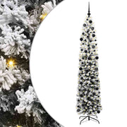 Vidaxl kunstkerstboom groen 240 cm pvc en staal en kunststof - afbeelding 2