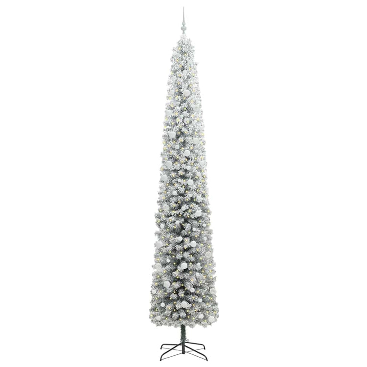 Vidaxl kunstkerstboom groen 270 cm pvc en staal en kunststof