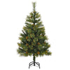 Vidaxl kunstmatige scharnier kerstboom met cones groen 150 cm