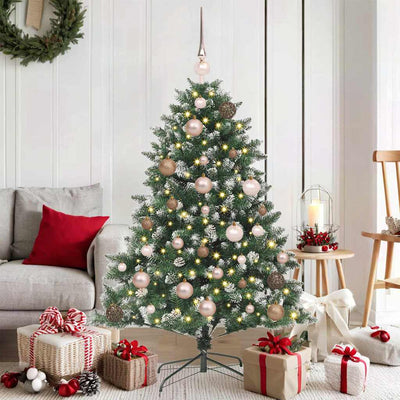 Vidaxl kunstkerstboom groen 120 cm pvc en plastic en staal