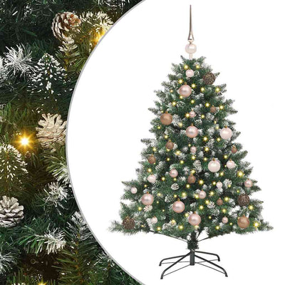 Vidaxl kunstkerstboom groen 120 cm pvc en plastic en staal