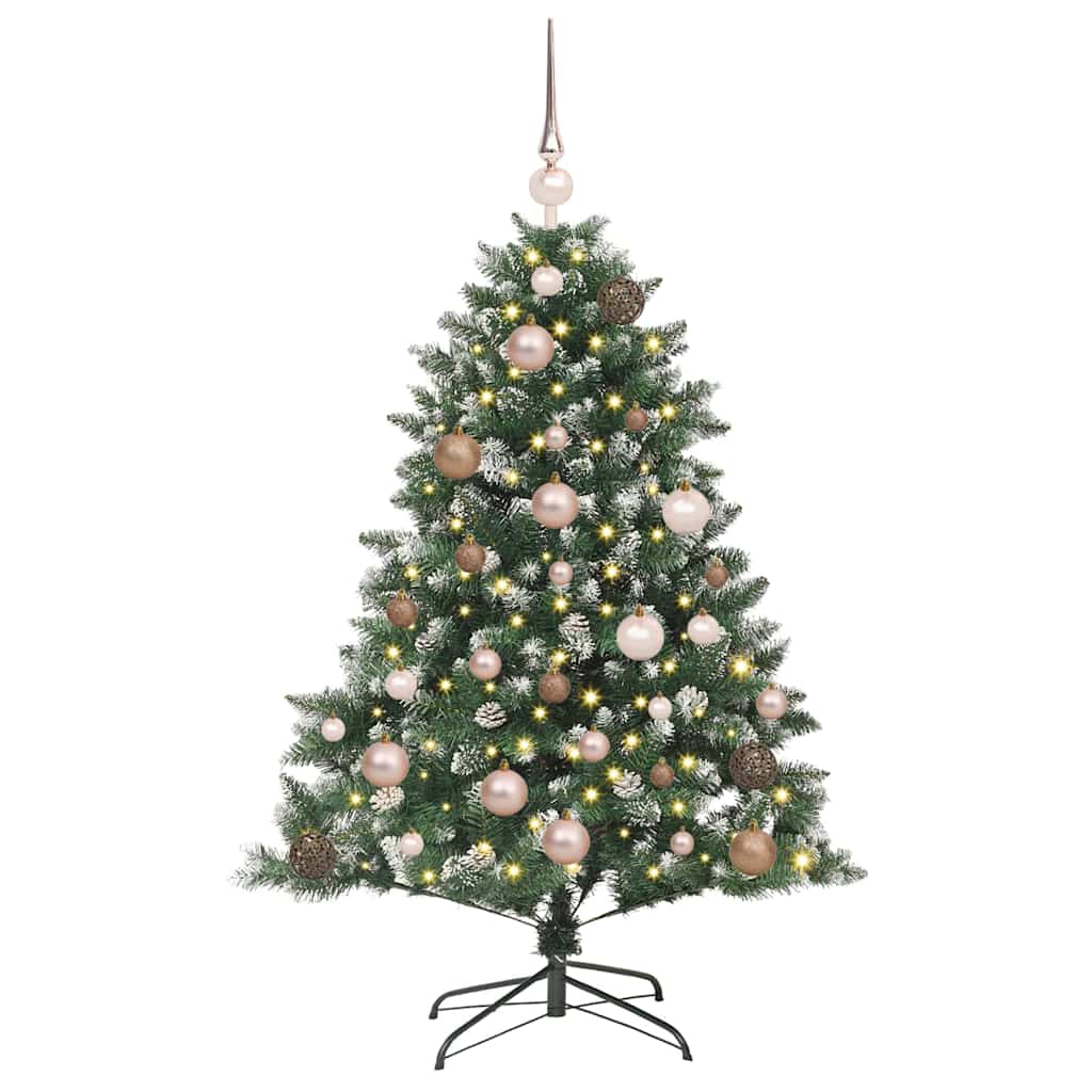 Vidaxl kunstkerstboom met 150 led groen 120 cm pvc en plastic en staal