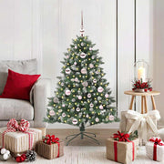 Vidaxl kunstkerstboom groen 120 cm pvc en plastic en staal - afbeelding 1