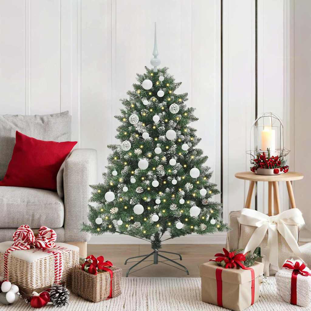 Vidaxl kunstkerstboom groen 120 cm pvc en plastic en staal