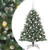 Vidaxl kunstkerstboom met 150 led groen 120 cm pvc en plastic en staal