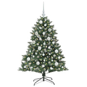 Vidaxl kunstkerstboom groen 120 cm pvc en plastic en staal - afbeelding 3
