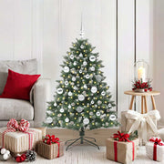 Vidaxl kunstkerstboom groen 120 cm pvc en plastic en staal - afbeelding 1