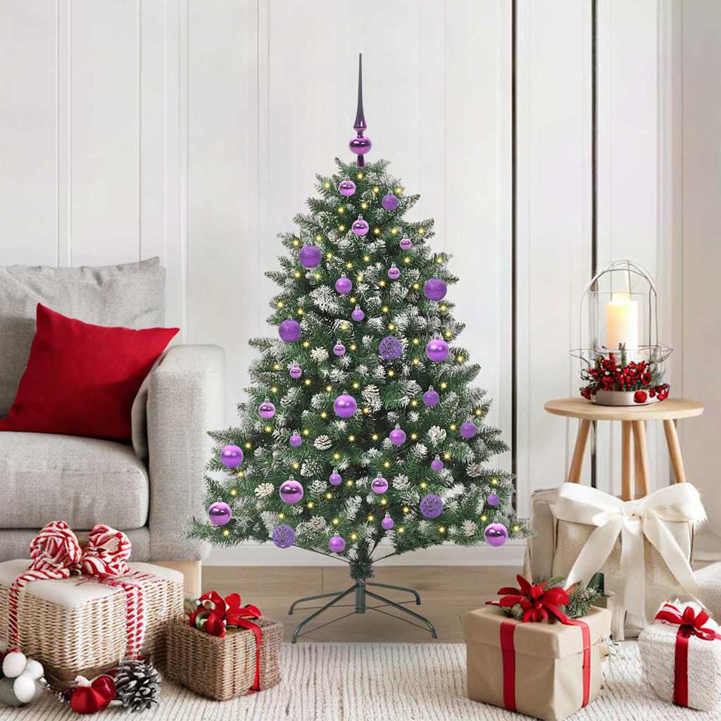 Vidaxl kunstkerstboom groen 120 cm pvc en plastic en staal