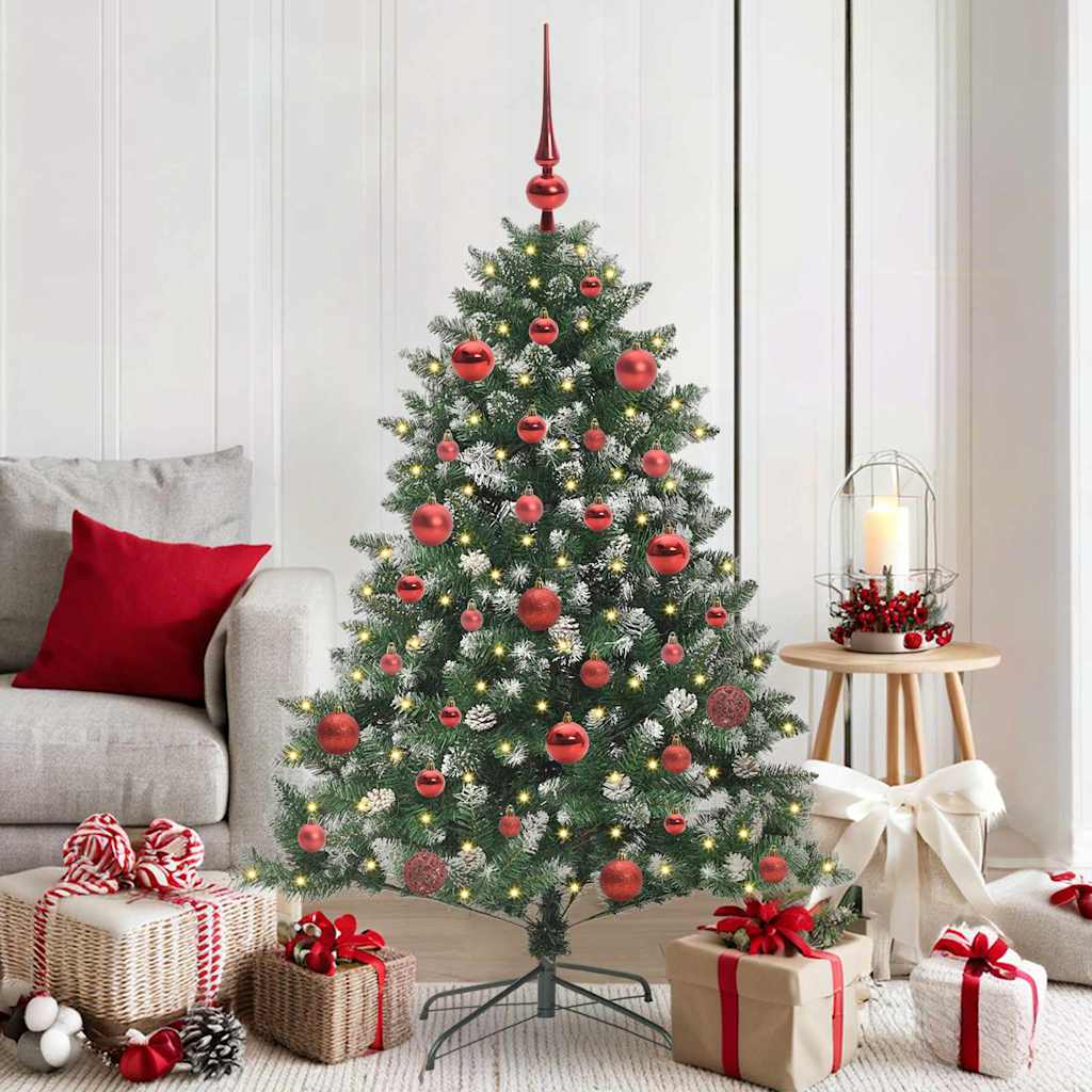 Vidaxl kunstkerstboom groen 150 cm pvc en plastic en staal