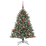 Vidaxl kunstkerstboom groen 150 cm pvc en plastic en staal - afbeelding 3