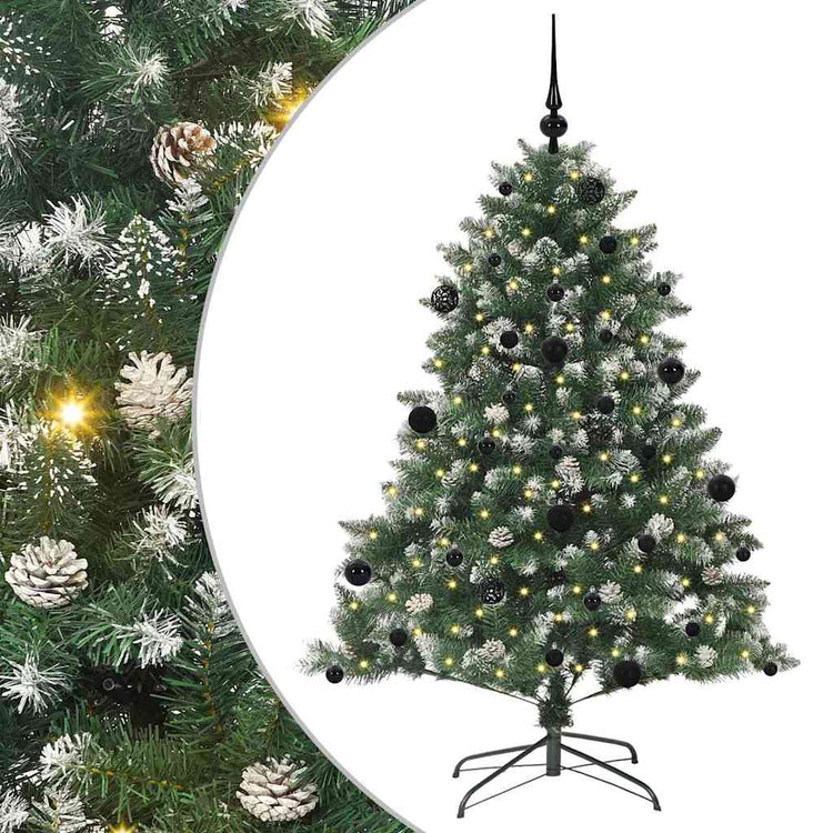 Vidaxl kunstkerstboom groen 150 cm pvc en plastic en staal