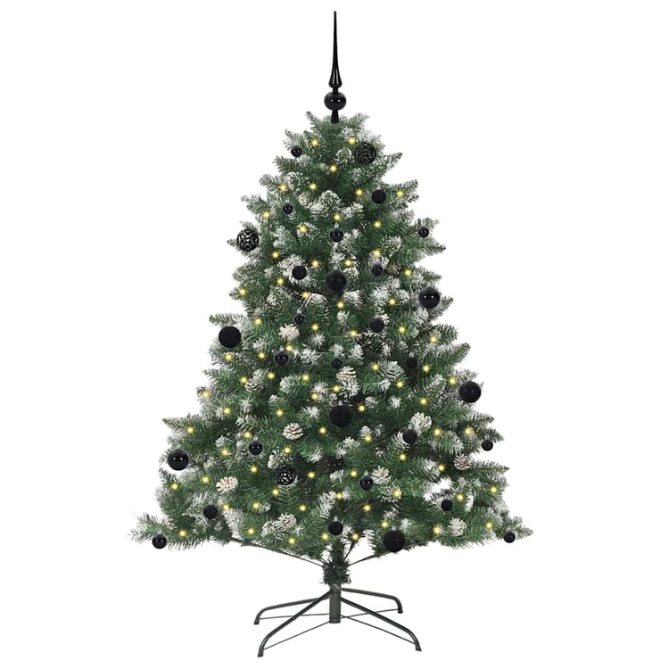 Vidaxl kunstkerstboom groen 150 cm pvc en plastic en staal