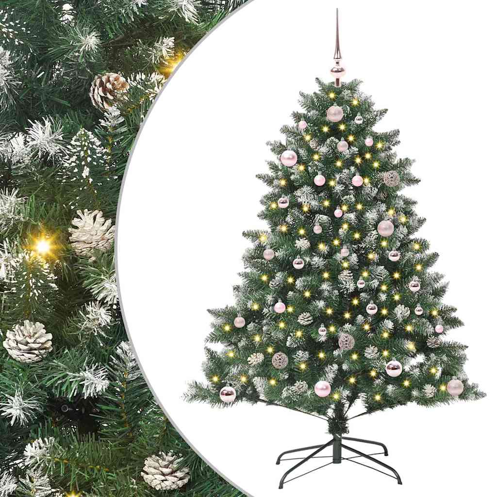 Vidaxl kunstkerstboom groen 150 cm pvc en plastic en staal