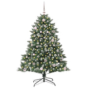 Vidaxl kunstkerstboom groen 150 cm pvc en plastic en staal - afbeelding 2