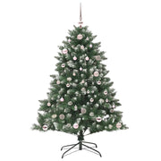 Vidaxl kunstkerstboom groen 150 cm pvc en plastic en staal - afbeelding 3