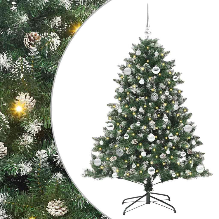 Vidaxl kunstkerstboom groen 150 cm pvc en plastic en staal