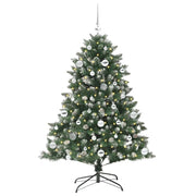 Vidaxl kunstkerstboom groen 150 cm pvc en plastic en staal - afbeelding 3