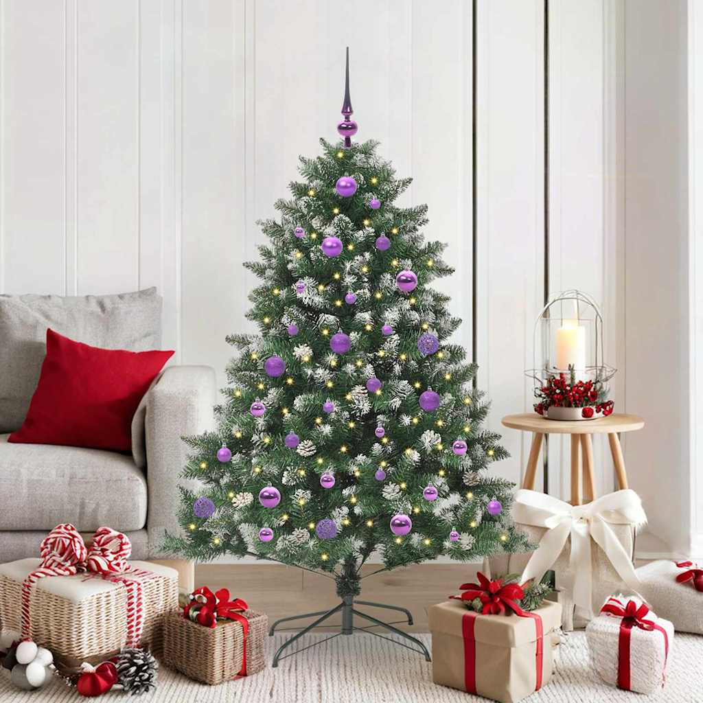 Vidaxl kunstkerstboom groen 150 cm pvc en plastic en staal