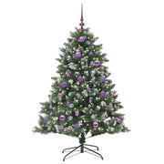 Vidaxl kunstkerstboom groen 150 cm pvc en plastic en staal - afbeelding 3