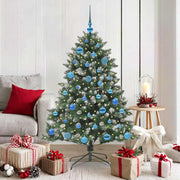 Vidaxl kunstkerstboom groen 150 cm pvc en plastic en staal - afbeelding 1