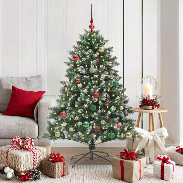 Vidaxl kunstkerstboom groen 150 cm pvc en plastic en staal