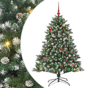 Vidaxl kunstkerstboom groen 150 cm pvc en plastic en staal - afbeelding 2