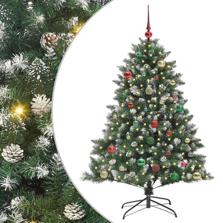 Vidaxl kunstkerstboom groen 150 cm pvc en plastic en staal