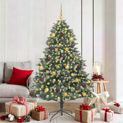 Vidaxl kunstkerstboom met 300 led groen 180 cm pvc en plastic en staal - afbeelding 1