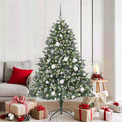 Vidaxl kunstkerstboom groen 180 cm pvc en plastic en staal