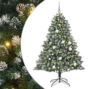 Vidaxl kunstkerstboom groen 180 cm pvc en plastic en staal - afbeelding 2