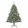 Vidaxl kunstkerstboom met 300 led groen 180 cm pvc en plastic en staal