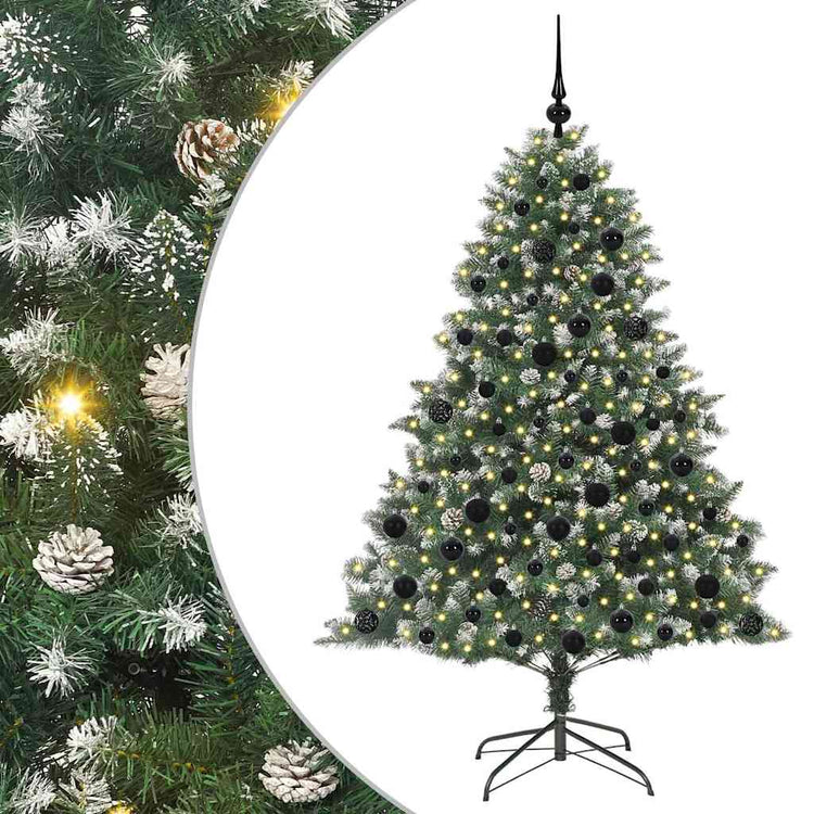 Vidaxl kunstkerstboom groen 180 cm pvc en plastic en staal